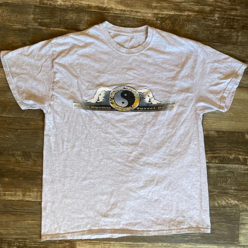 Men's Grey Hawaii Surfing T-shirt